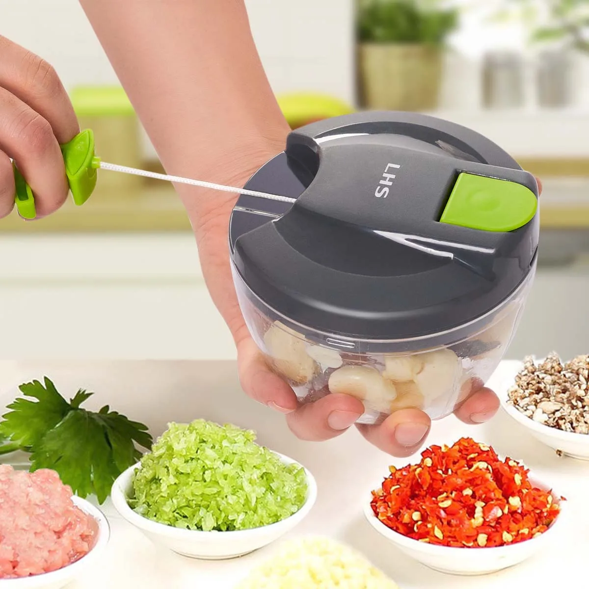 Manual Food Chopper Processor Vegetable Fruits Meat Cutter Shredder Garlic Onion Gadgets for Men Kitchen
Manual Food Chopper Processor Vegetable Fruits Meat Cutter Shredder Garlic Onion Gadgets for Men Kitchen