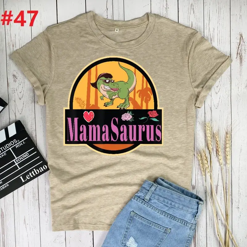 Mamasaurus T-Rex Dinosaur Mama 2021 Summer Women Fashion T-shirt Short Sleeve Print T-shirt Top Harajuku T Shirt Women's O-neck 
Mamasaurus T-Rex Dinosaur Mama 2021 Summer Women Fashion T-shirt Short Sleeve Print T-shirt Top Harajuku T Shirt Women's O-neck