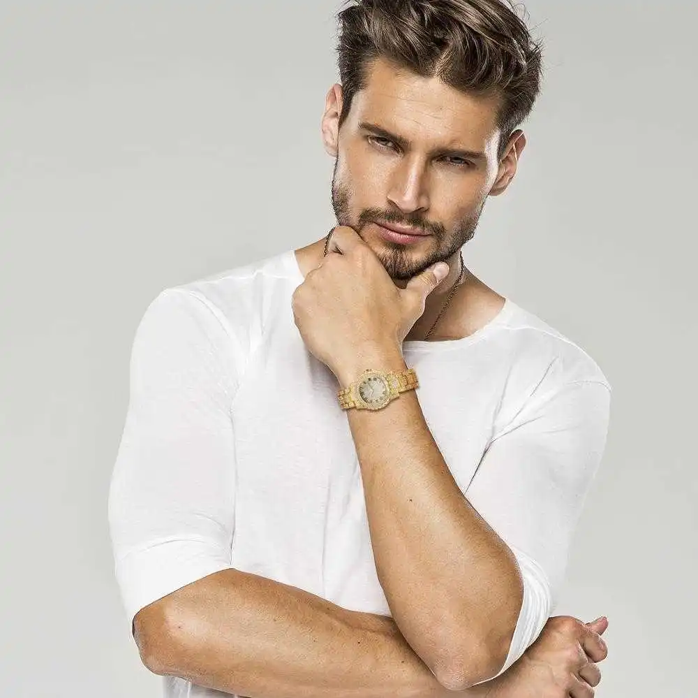 Men Watches Top Brand Luxury Clock Gold Silver Diamond Clock For Men Waterproof Clock Relogio Masculino
Men Watches Top Brand Luxury Clock Gold Silver Diamond Clock For Men Waterproof Clock Relogio Masculino