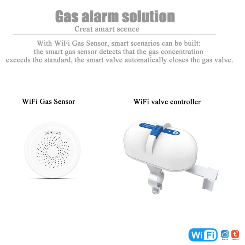 Tuya WiFi Manipulator Valve For Flat Handle Valve Gas / Water Valve Voice Control Work With Alexa Google Assistant Smart Life
Tuya WiFi Manipulator Valve For Flat Handle Valve Gas / Water Valve Voice Control Work With Alexa Google Assistant Smart Life