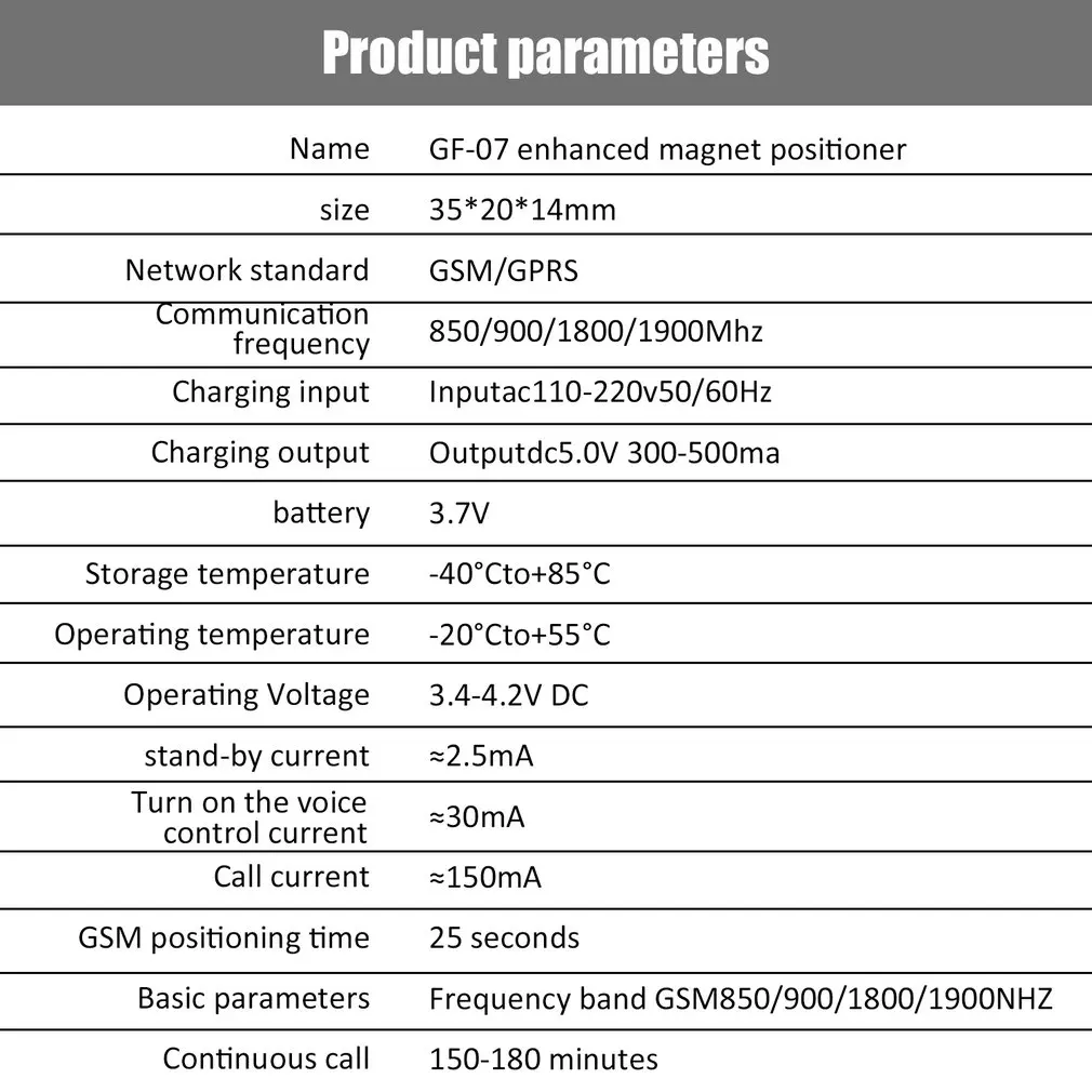 Gf07 Gsm Gprs Mini Car Magnetic Gps Anti-Lost Recording Real-Time Tracking Device Locator Tracker Support Mini Tf Card
Gf07 Gsm Gprs Mini Car Magnetic Gps Anti-Lost Recording Real-Time Tracking Device Locator Tracker Support Mini Tf Card