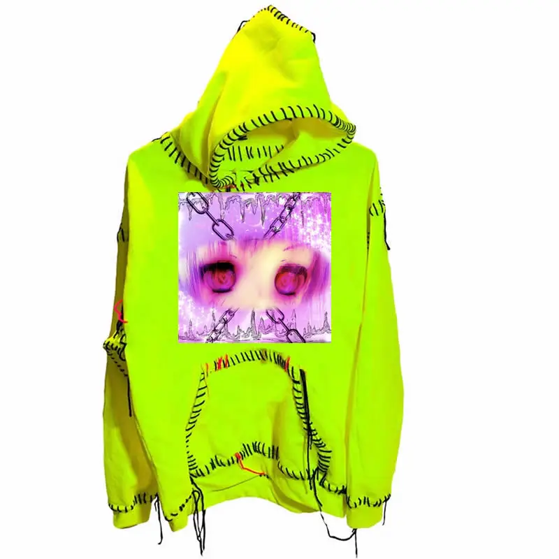 Худи Street Rock Hoodiees в эстетике с капюшоном dies1of1 худи ручной вышивкой стиле рэп хип