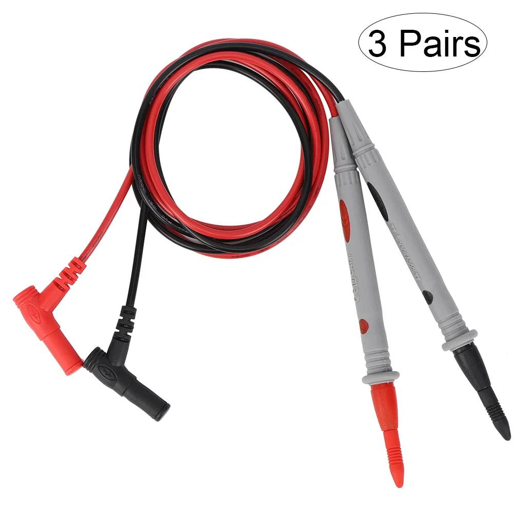 3 Pairs 1000V 20A Multimeter Test Lead Probe Digital Multimeter Testing Tool Accessories
3 Pairs 1000V 20A Multimeter Test Lead Probe Digital Multimeter Testing Tool Accessories
