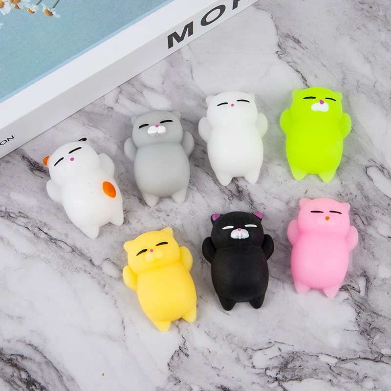 

Cute Mochi Cat Squeeze Healing Fun Kids Kawaii Toy Stress Reliever Decor Toys Needoh Toys Squishy Popit Toy