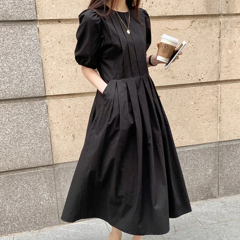 ZCSMLL Korean Blue Round Neck Pleated Women Vestido High Waist Slimming Puff Sleeves Big Swing Dress 2021 Spring Summer
ZCSMLL Korean Blue Round Neck Pleated Women Vestido High Waist Slimming Puff Sleeves Big Swing Dress 2021 Spring Summer