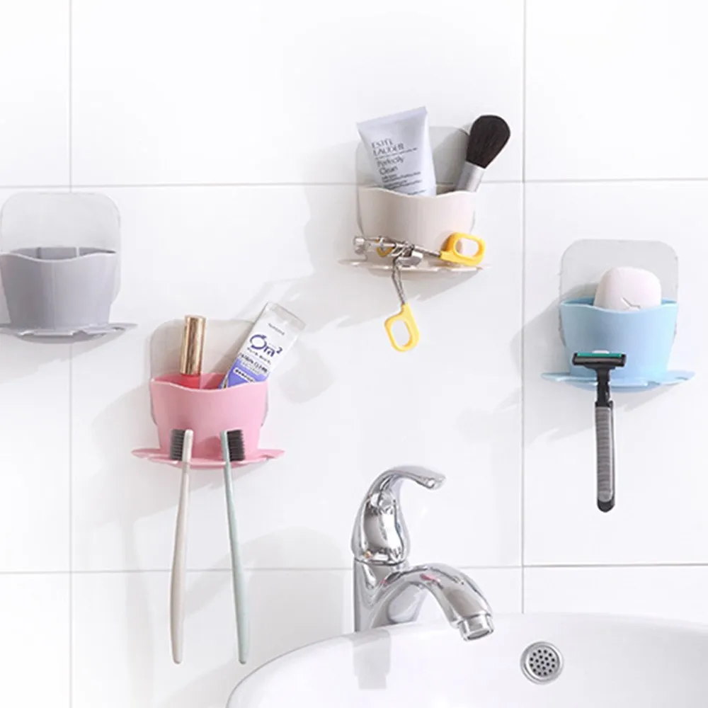 Plastic Wall-mounted Toothbrush Holder Punch-free Toilet Cup Holder Bathroom Products Mouthwash Cup Holder Storage Rack Set Tool 
Plastic Wall-mounted Toothbrush Holder Punch-free Toilet Cup Holder Bathroom Products Mouthwash Cup Holder Storage Rack Set Tool