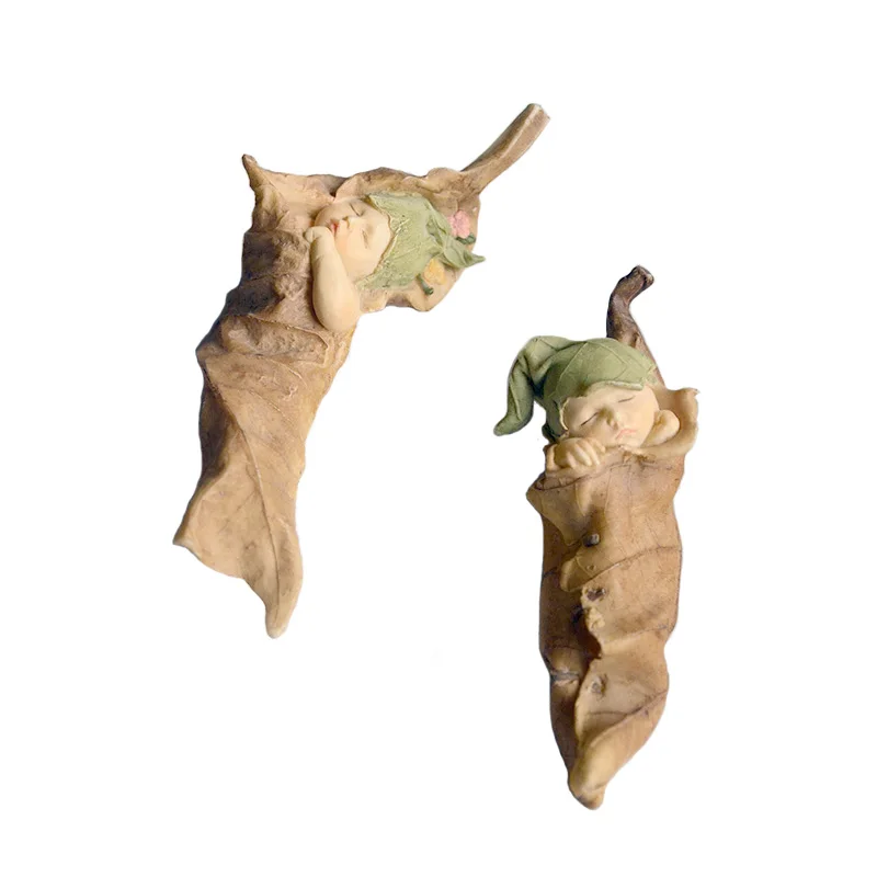 Cute sleeping leaves elf, mini resin baby compassionate baby, doll decoration garden home decoration(A173)
Cute sleeping leaves elf, mini resin baby compassionate baby, doll decoration garden home decoration(A173)