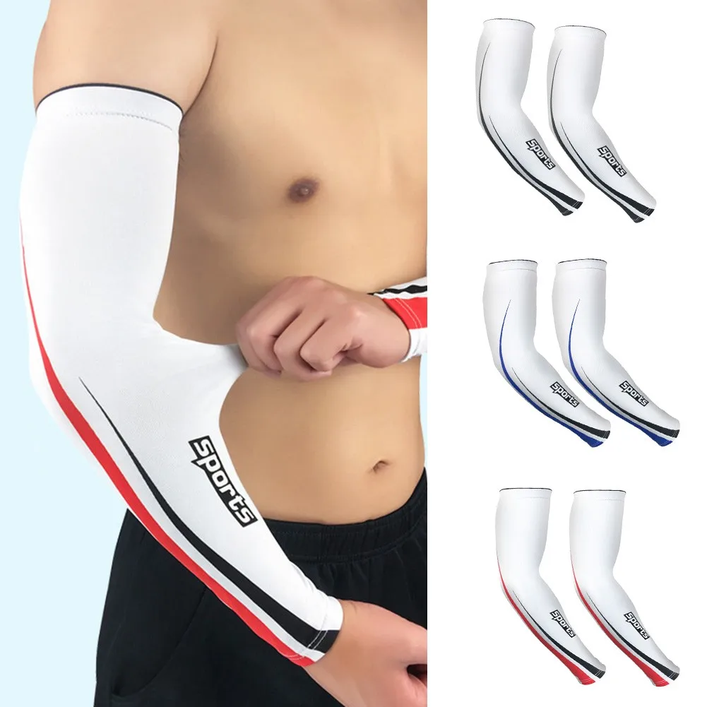 1 Pair Ice Silk Sleeve Breathable Quick Dry UV Protection Running Arm Sleeves For Basketball Elbow Pad Fitness Armguards Sports
1 Pair Ice Silk Sleeve Breathable Quick Dry UV Protection Running Arm Sleeves For Basketball Elbow Pad Fitness Armguards Sports