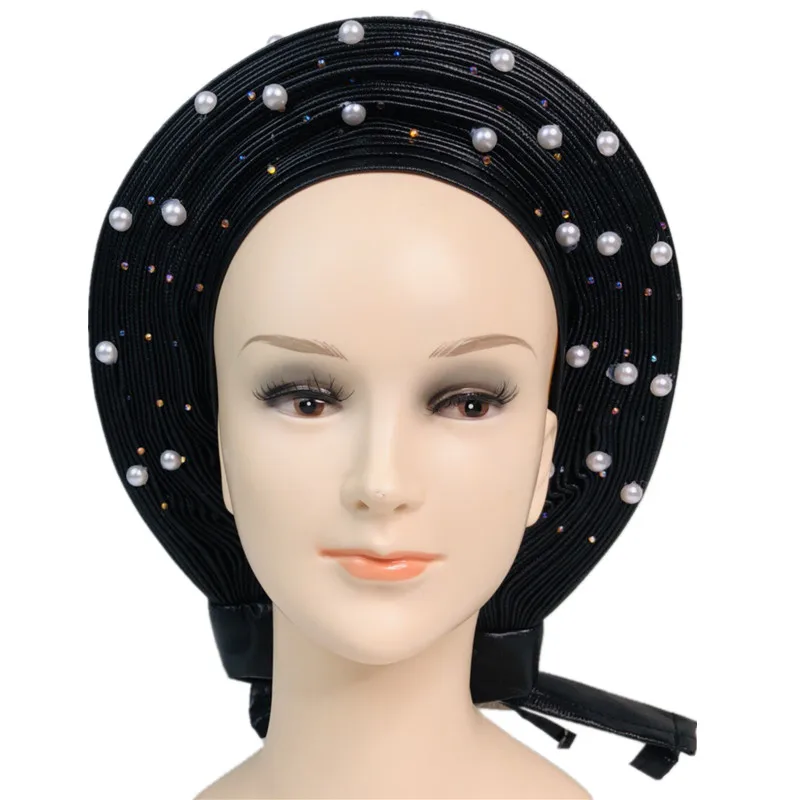 Черные африканские Авто Gele Aso Oke головные уборы с бусинами мусульманские тюрбаны головные уборы нигерийские Свадебные тюрбаны
Черные африканские Авто Gele Aso Oke головные уборы с бусинами мусульманские тюрбаны головные уборы нигерийские Свадебные тюрбаны