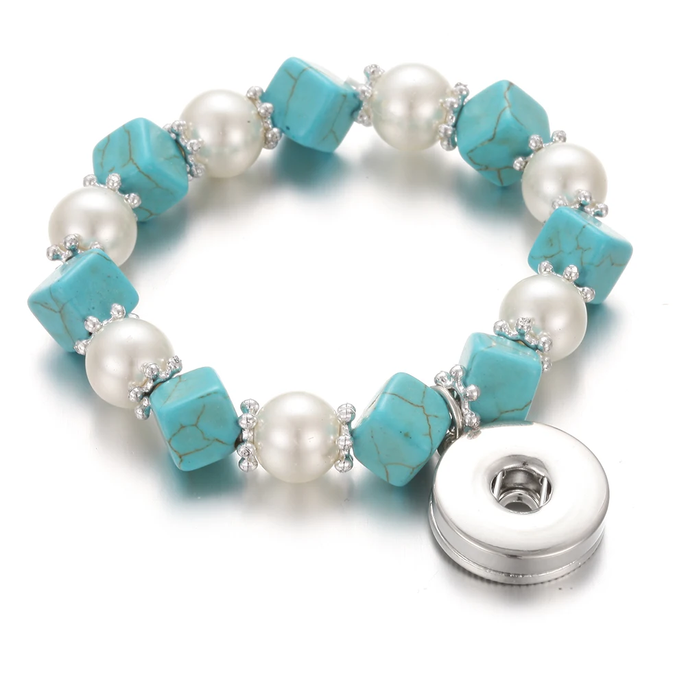 18mm Snap Jewelry Bracelets Natural Stone Beads Snap Button Bracelet Handmade Beaded Bracelet Interchangeable Buttons Jewelry 
18mm Snap Jewelry Bracelets Natural Stone Beads Snap Button Bracelet Handmade Beaded Bracelet Interchangeable Buttons Jewelry