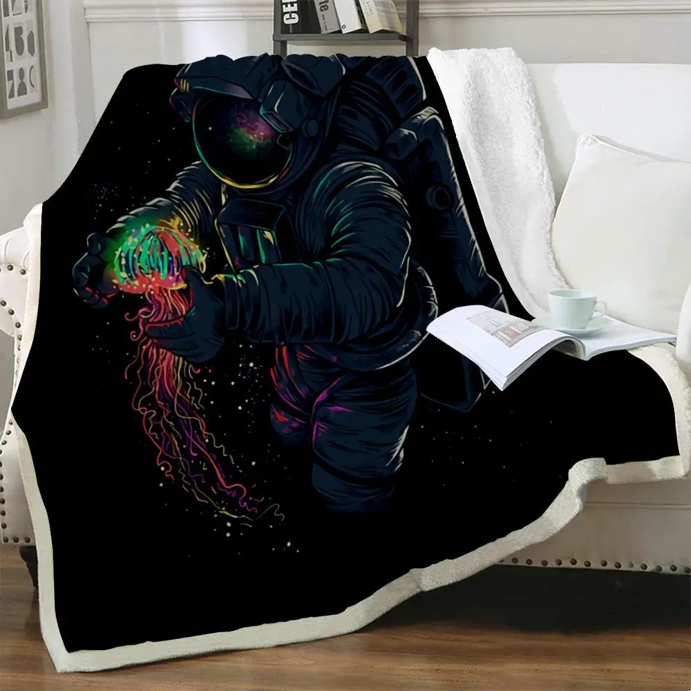 NKNK Brank Astronaut Blanket Galaxy Thin Quilt Black Bedding Throw Harajuku 3D Print Sherpa Blanket Animal Premium Polyester
NKNK Brank Astronaut Blanket Galaxy Thin Quilt Black Bedding Throw Harajuku 3D Print Sherpa Blanket Animal Premium Polyester