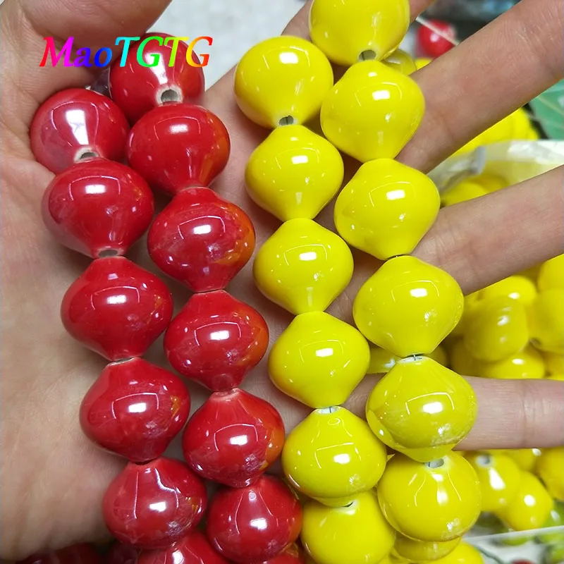 Red Lanterns Shape Ceramic Beads For Jewelry Making Necklace Bracelet 18x20mm Loose Spacer Ceramic Beads Accessories Wholesale
Red Lanterns Shape Ceramic Beads For Jewelry Making Necklace Bracelet 18x20mm Loose Spacer Ceramic Beads Accessories Wholesale