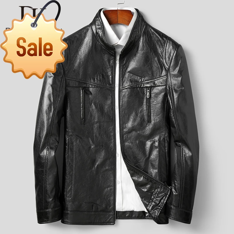 Мужская Короткая кожаная куртка, черная Повседневная куртка из натуральной коровьей кожи с карманами, на осень, 2020
Мужская Короткая кожаная куртка, черная Повседневная куртка из натуральной коровьей кожи с карманами, на осень, 2020