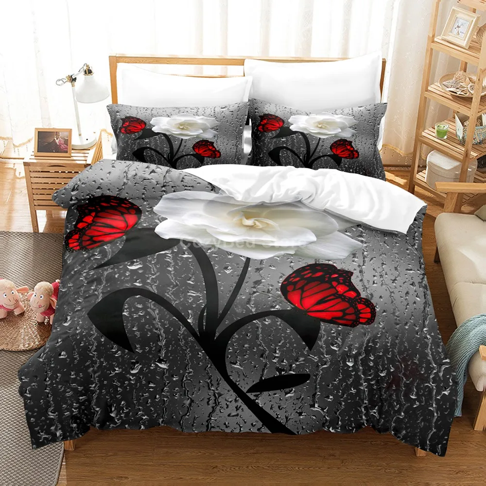 Red White Flower 3d Bedding Set Floral Duvet Cover Sets Comforter Bed Linen Twin Queen King Single Size Room Decor Kids Scenery
Red White Flower 3d Bedding Set Floral Duvet Cover Sets Comforter Bed Linen Twin Queen King Single Size Room Decor Kids Scenery