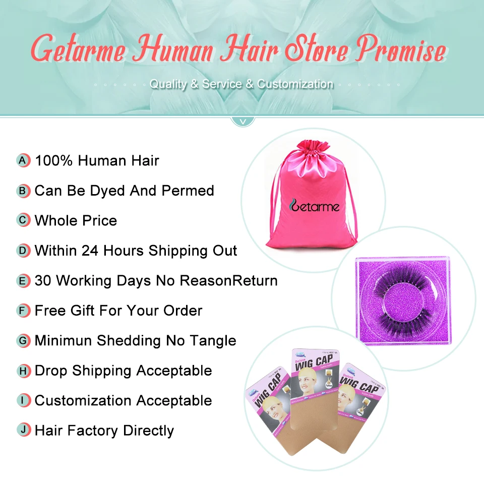 Getarme Hair 3 Brazilian Loose Deep Bundles With Lace Closure Remy Human Hair Wave Bundles With Closure 10-26inch Bundle