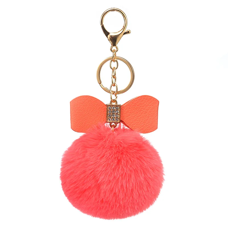 multicolor pompoms cute children and ladies gift accessories rhinestone inlaid PU bowknot keychain car bag pendant keychain
multicolor pompoms cute children and ladies gift accessories rhinestone inlaid PU bowknot keychain car bag pendant keychain