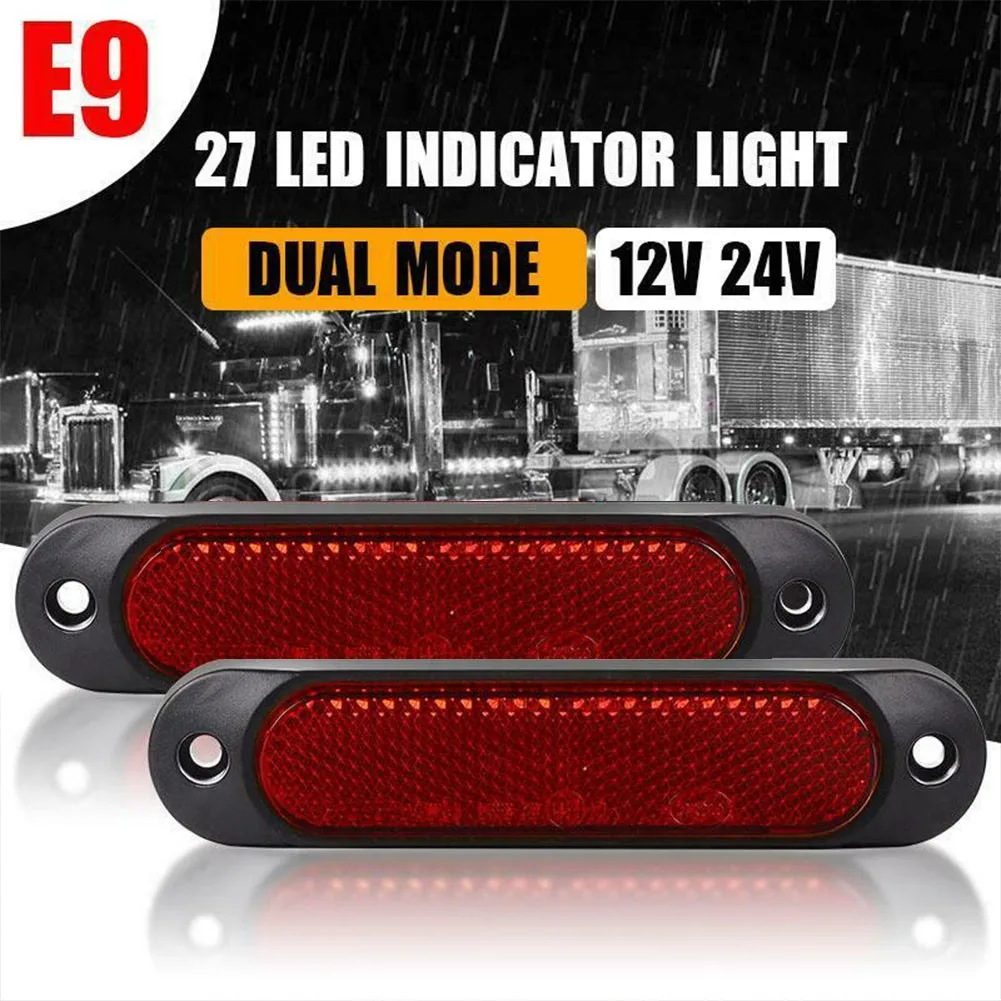Motorcycle LED Reflector Side Marker Lights Red Rear Tail Brake Turn Signal Integrated Indicator Light Universal Truck Accessory
Motorcycle LED Reflector Side Marker Lights Red Rear Tail Brake Turn Signal Integrated Indicator Light Universal Truck Accessory