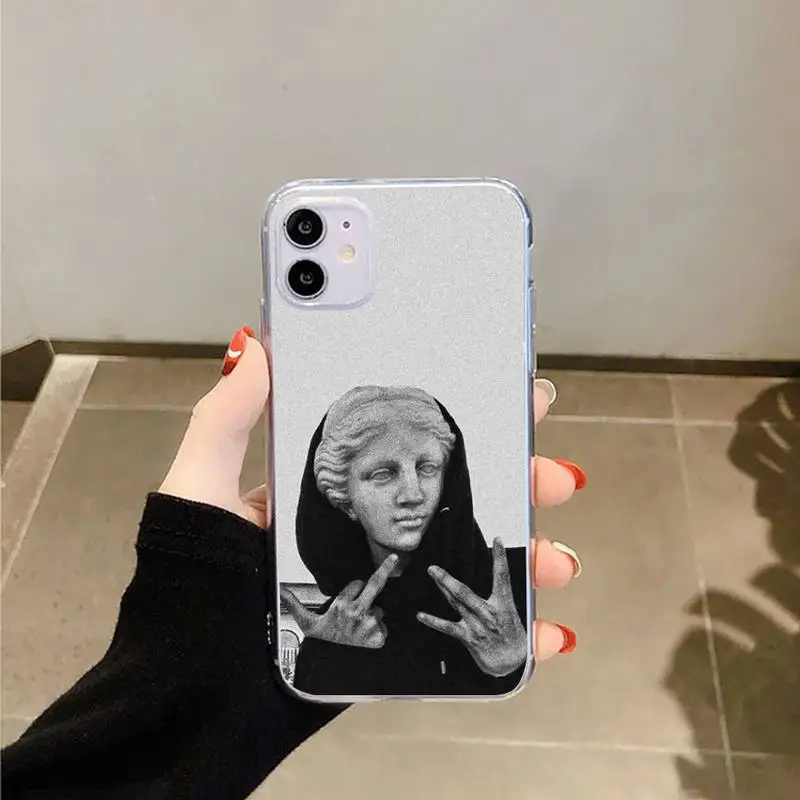 Painted abstract art statue David Phone Case Transparent for iPhone 6 7 8 11 12 s mini pro X XS XR MAX Plus
Painted abstract art statue David Phone Case Transparent for iPhone 6 7 8 11 12 s mini pro X XS XR MAX Plus
