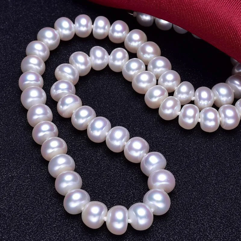 Real white Natural Freshwater Pearl Necklace Authentic semiround pearl jewelry for women Jewelry Fashion gift
Real white Natural Freshwater Pearl Necklace Authentic semiround pearl jewelry for women Jewelry Fashion gift