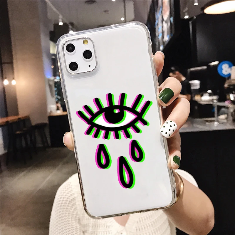 Transparent Phone Case For Iphone11 XR Evil Eye Illustrations Phone Case For IPhone 12 11 Pro MAX XS X 6 7 8 Plus Soft TPU Cover
Transparent Phone Case For Iphone11 XR Evil Eye Illustrations Phone Case For IPhone 12 11 Pro MAX XS X 6 7 8 Plus Soft TPU Cover
