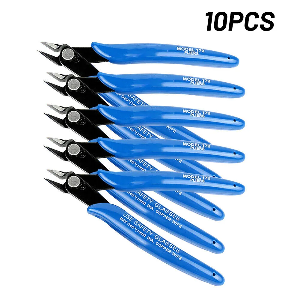 10 Pack Pliers Multi Functional Tools Electrical Wire Cable Cutters Cutting Side Snips Flush Stainless Steel Nipper Hand Tools
10 Pack Pliers Multi Functional Tools Electrical Wire Cable Cutters Cutting Side Snips Flush Stainless Steel Nipper Hand Tools