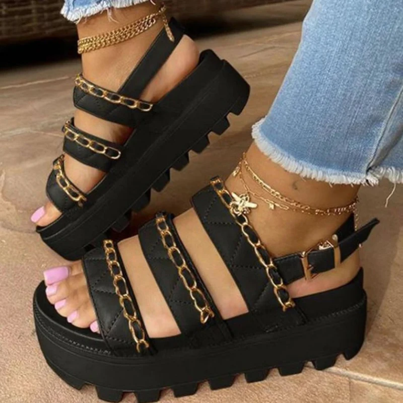 2021Summer Women Sandals Fashion Wedge Platform Gladiator Sandals Open Toe Buckle Strappy Shoes
2021Summer Women Sandals Fashion Wedge Platform Gladiator Sandals Open Toe Buckle Strappy Shoes