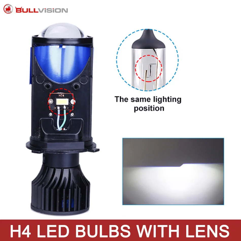 H4 LED Headlight Bulbs Mini Projector Lens 25000LM H4 Hi/Lo Beam LED Headlights Conversion Kit 2-Year Warranty
H4 LED Headlight Bulbs Mini Projector Lens 25000LM H4 Hi/Lo Beam LED Headlights Conversion Kit 2-Year Warranty