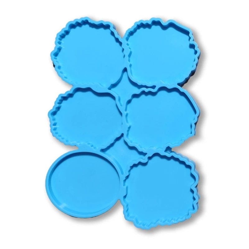 Tray Epoxy Resin Mold Six Irregular Circles Silicone Mould DIY Crafts Decorations Casting Tool 
Tray Epoxy Resin Mold Six Irregular Circles Silicone Mould DIY Crafts Decorations Casting Tool