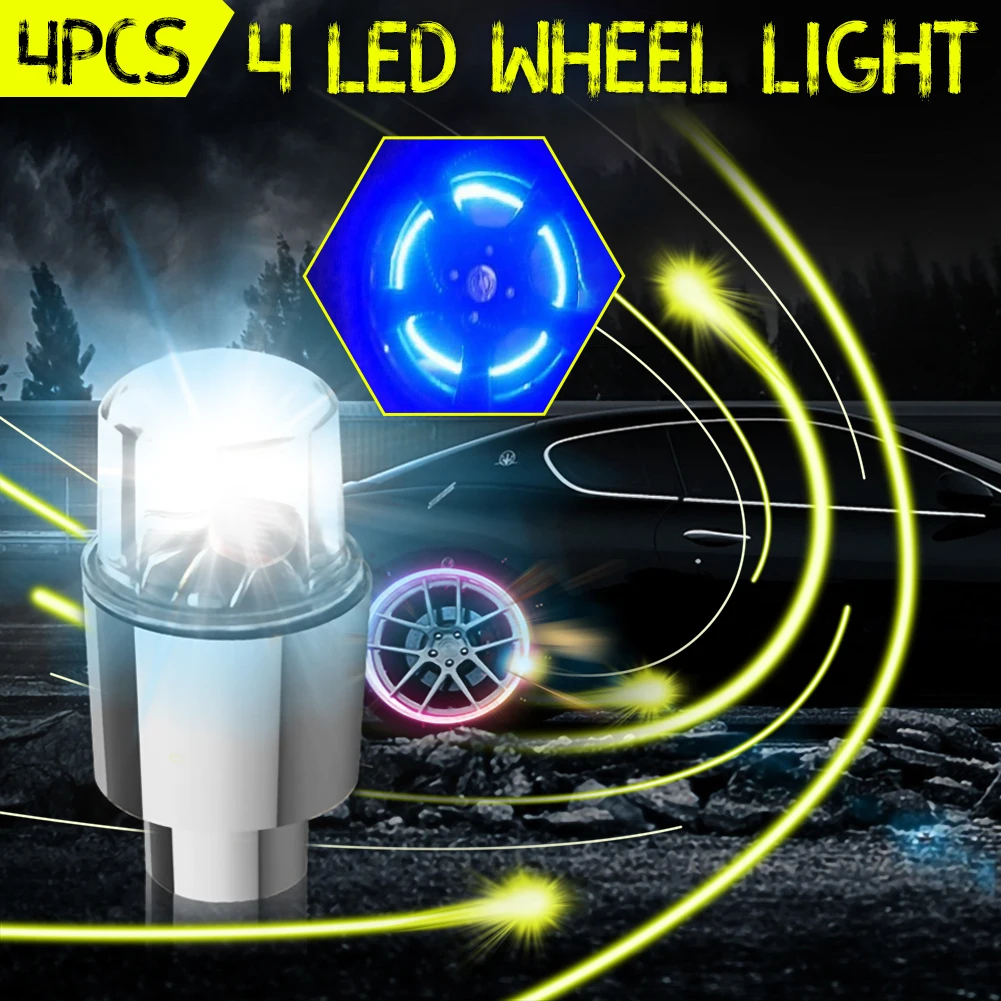 4pcs Car Wheel Tire Valve Cap Lights LED Nozzle Air Valve Cap Light Cap Cover Accessories Top Led Flash Tyre Wheel Valve Cap
4pcs Car Wheel Tire Valve Cap Lights LED Nozzle Air Valve Cap Light Cap Cover Accessories Top Led Flash Tyre Wheel Valve Cap