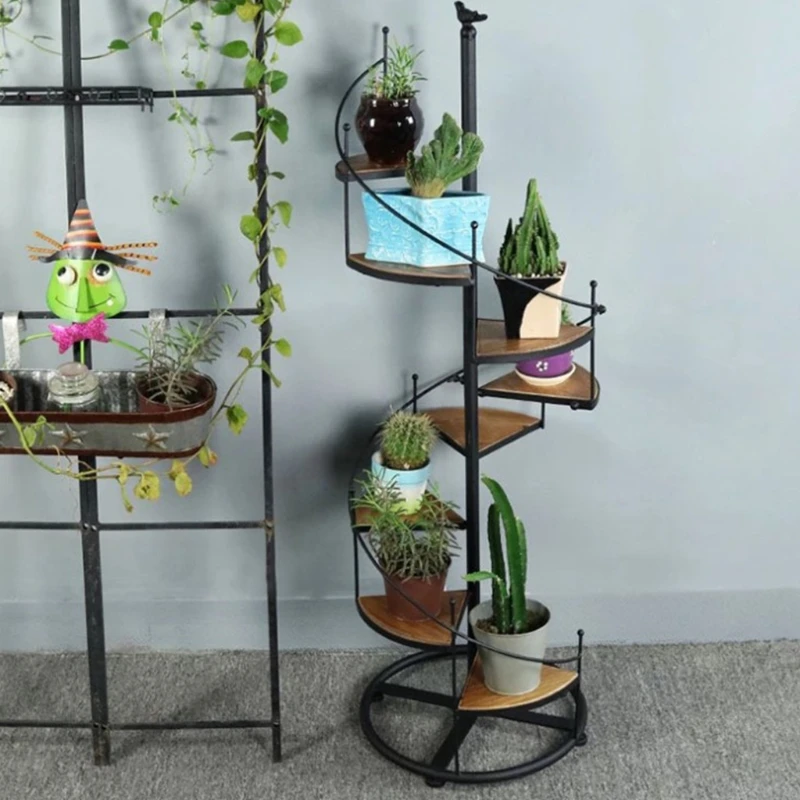 Nordic Modern Vintage Iron Planter Rack Swirl Stairs 8 Tier Plant Stand Flower Pot Holder Display Potted Shelf Organizer
Nordic Modern Vintage Iron Planter Rack Swirl Stairs 8 Tier Plant Stand Flower Pot Holder Display Potted Shelf Organizer