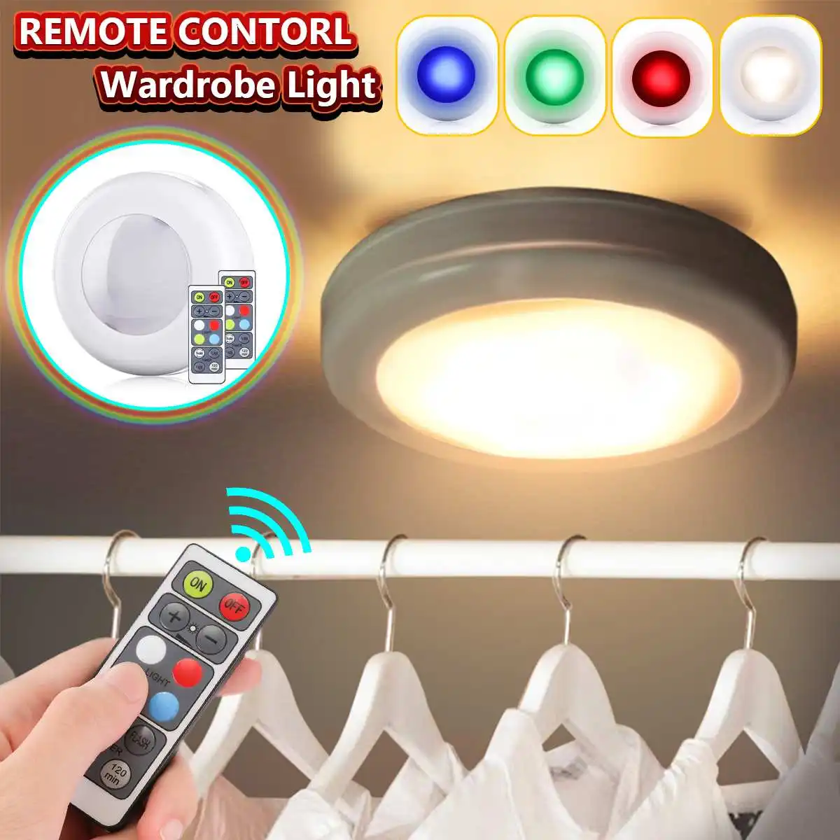 6/12PCS Cabinet Light Wireless Dimmable Touch Sensor RGB LED Night Lamps Battery Power Remote Control Suitable for Kitchen Stair
6/12PCS Cabinet Light Wireless Dimmable Touch Sensor RGB LED Night Lamps Battery Power Remote Control Suitable for Kitchen Stair