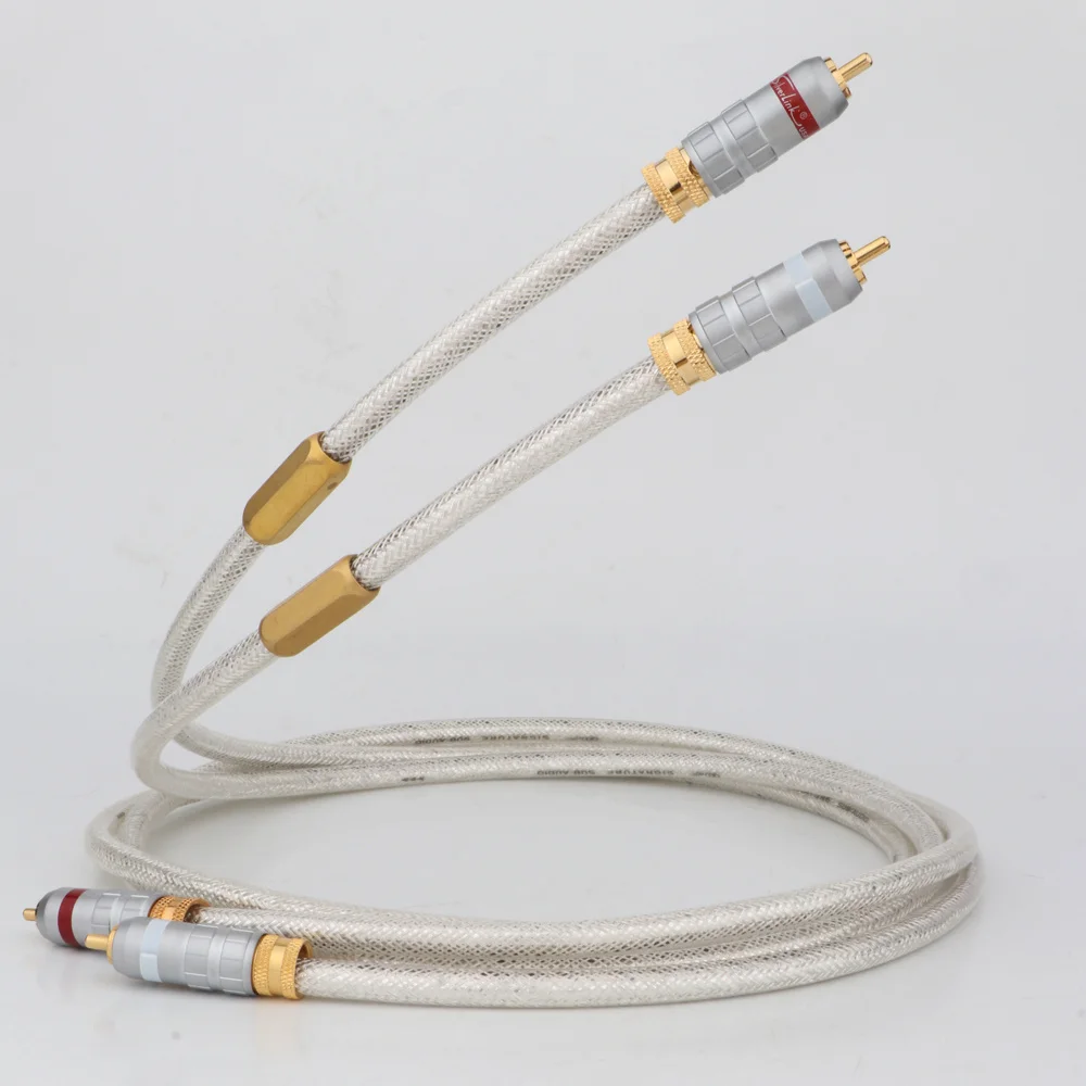 High Quality pair QED Signature 6N OCC Silver-plated Hifi RCA Audio Cable With gold plated RCA plug connector
High Quality pair QED Signature 6N OCC Silver-plated Hifi RCA Audio Cable With gold plated RCA plug connector