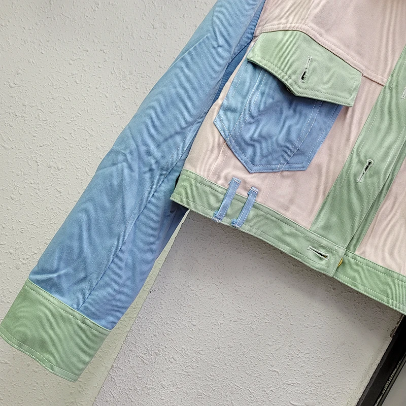2021 Spring Autumn New Long Sleeve Jacket Korean Style Fashionable Stitching Contrast Color Slimming Coat Cute Short Coat
2021 Spring Autumn New Long Sleeve Jacket Korean Style Fashionable Stitching Contrast Color Slimming Coat Cute Short Coat
