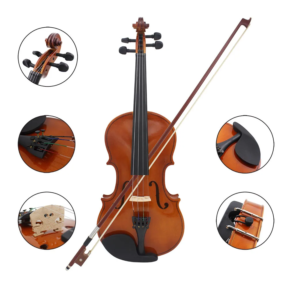 All Wood Violin Solid Wood Popularization Violin First Learning To Practice Natural Color Light Violin With Case For Beginner
All Wood Violin Solid Wood Popularization Violin First Learning To Practice Natural Color Light Violin With Case For Beginner