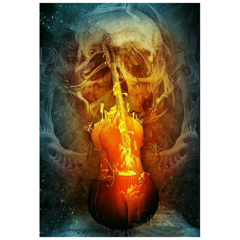 Full square diamond painting skull cello scenery 3d round diamond mosaic fire music crafts sticker diamond embroidery
Full square diamond painting skull cello scenery 3d round diamond mosaic fire music crafts sticker diamond embroidery