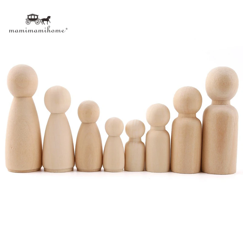50Pcs 35-65mm Wood Peg Dolls DIY Toys Unpainted Handmade Wooden Peg Doll Christmas Gifts Kids DIY Toys Household Products
50Pcs 35-65mm Wood Peg Dolls DIY Toys Unpainted Handmade Wooden Peg Doll Christmas Gifts Kids DIY Toys Household Products