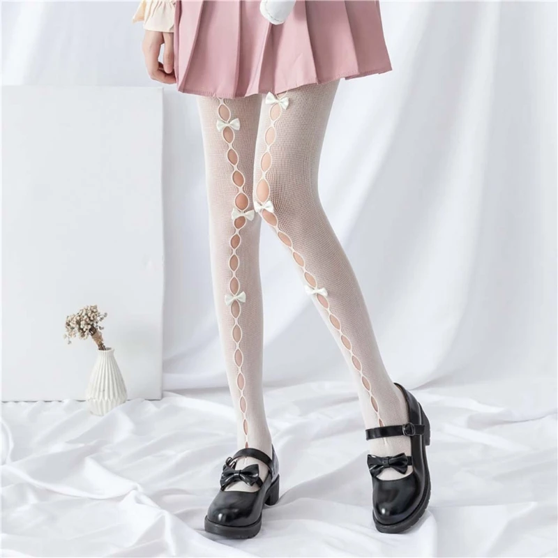 Women Sheer Fishnet Pantyhose Hollow Out Bowknot Lolita Kawaii Tights Stockings
Women Sheer Fishnet Pantyhose Hollow Out Bowknot Lolita Kawaii Tights Stockings