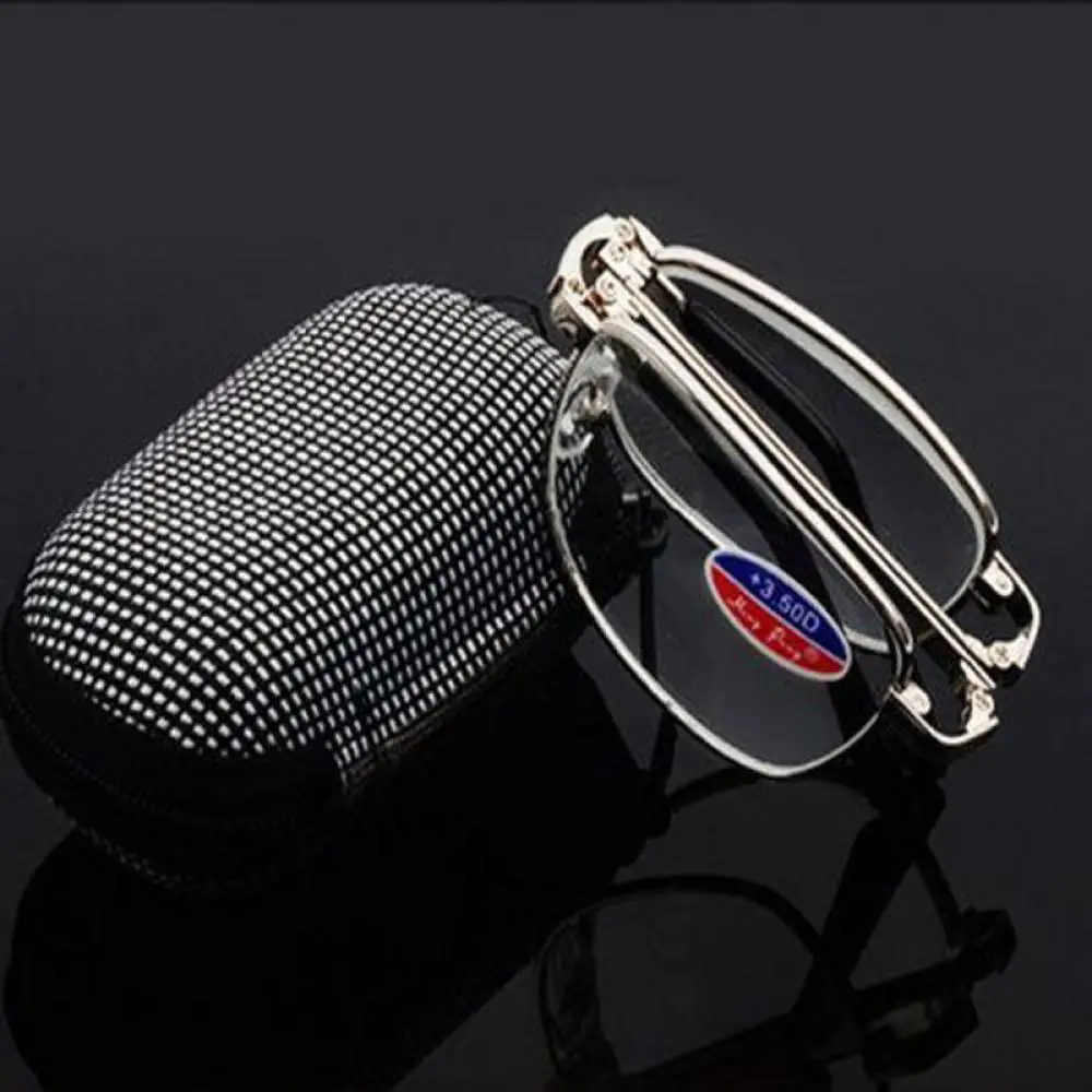 Foldable Reading Glasses Folding Presbyopia Men Women Metal Retro Computer Reading glasses with case
Foldable Reading Glasses Folding Presbyopia Men Women Metal Retro Computer Reading glasses with case