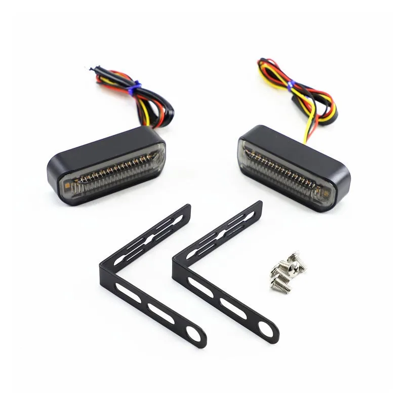 2 PCS/Pair Universal for Motorcycle Turn Signal Light Stop Signals Water Flasher 2 In 1 Blinker Tail Brake Lamp DC12V ABS+Metal
2 PCS/Pair Universal for Motorcycle Turn Signal Light Stop Signals Water Flasher 2 In 1 Blinker Tail Brake Lamp DC12V ABS+Metal