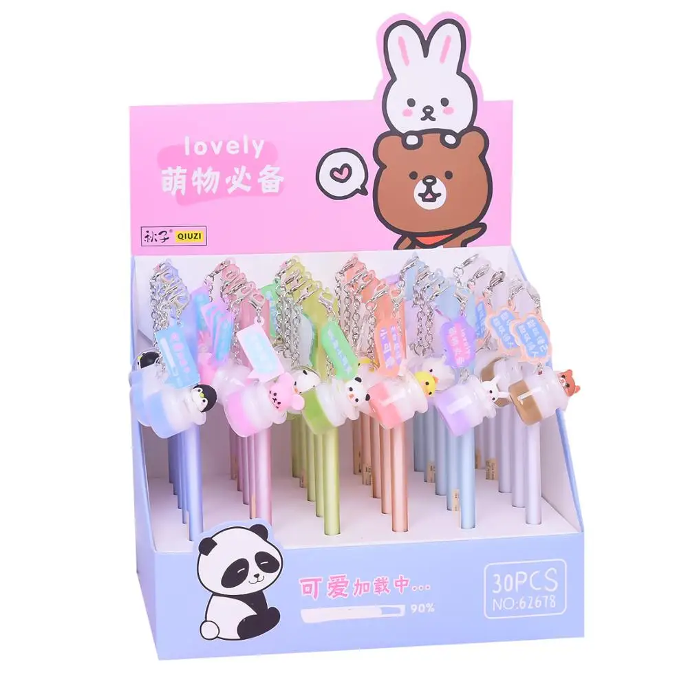 36 pcs/lot Cartoon Animal Pendant Gel Pen Cute 0.5 mm black Ink neutral Pen Promotional Gift Stationery School Supplies
36 pcs/lot Cartoon Animal Pendant Gel Pen Cute 0.5 mm black Ink neutral Pen Promotional Gift Stationery School Supplies