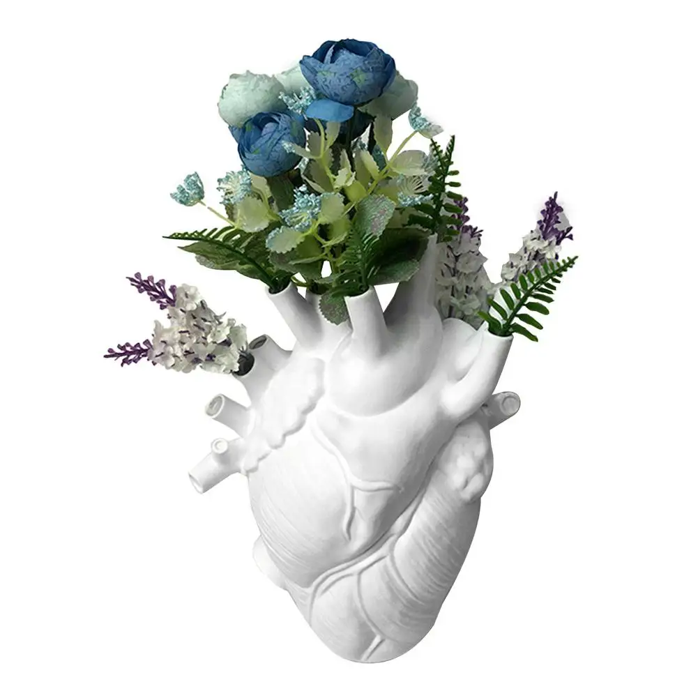 Anatomical Heart Shape Flower Vase Nordic Style Flower Pot Resin Art Vases Sculpture Desktop Plant Pot For Home Decor Ornament
Anatomical Heart Shape Flower Vase Nordic Style Flower Pot Resin Art Vases Sculpture Desktop Plant Pot For Home Decor Ornament