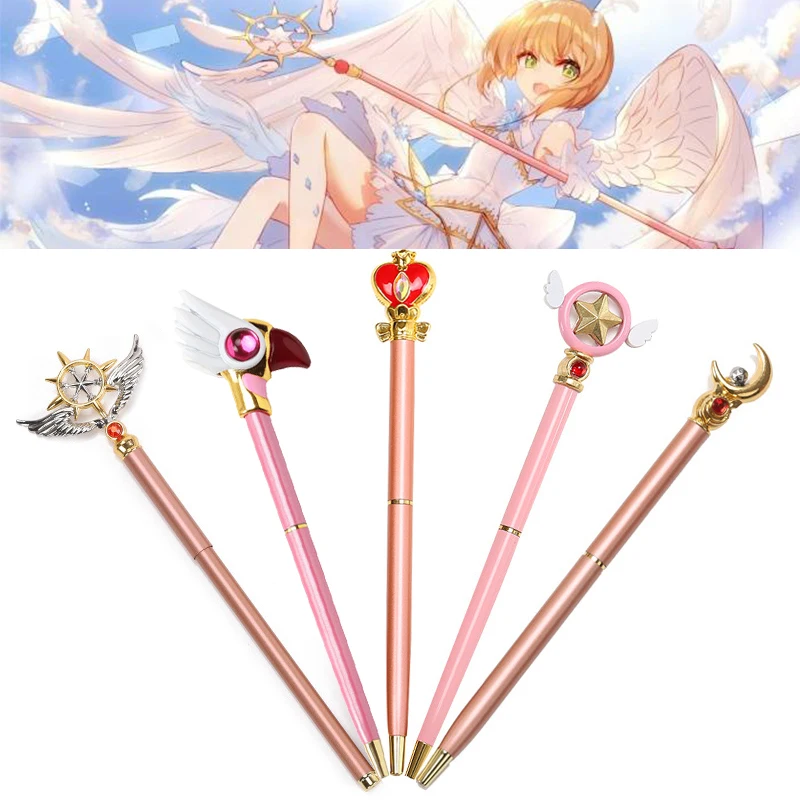 5 style Stationery Cute Pen Anime Moon Magic Stick Rod Wands Metal Press Ballpoint Pens cosplay prop School Writing Gife
5 style Stationery Cute Pen Anime Moon Magic Stick Rod Wands Metal Press Ballpoint Pens cosplay prop School Writing Gife