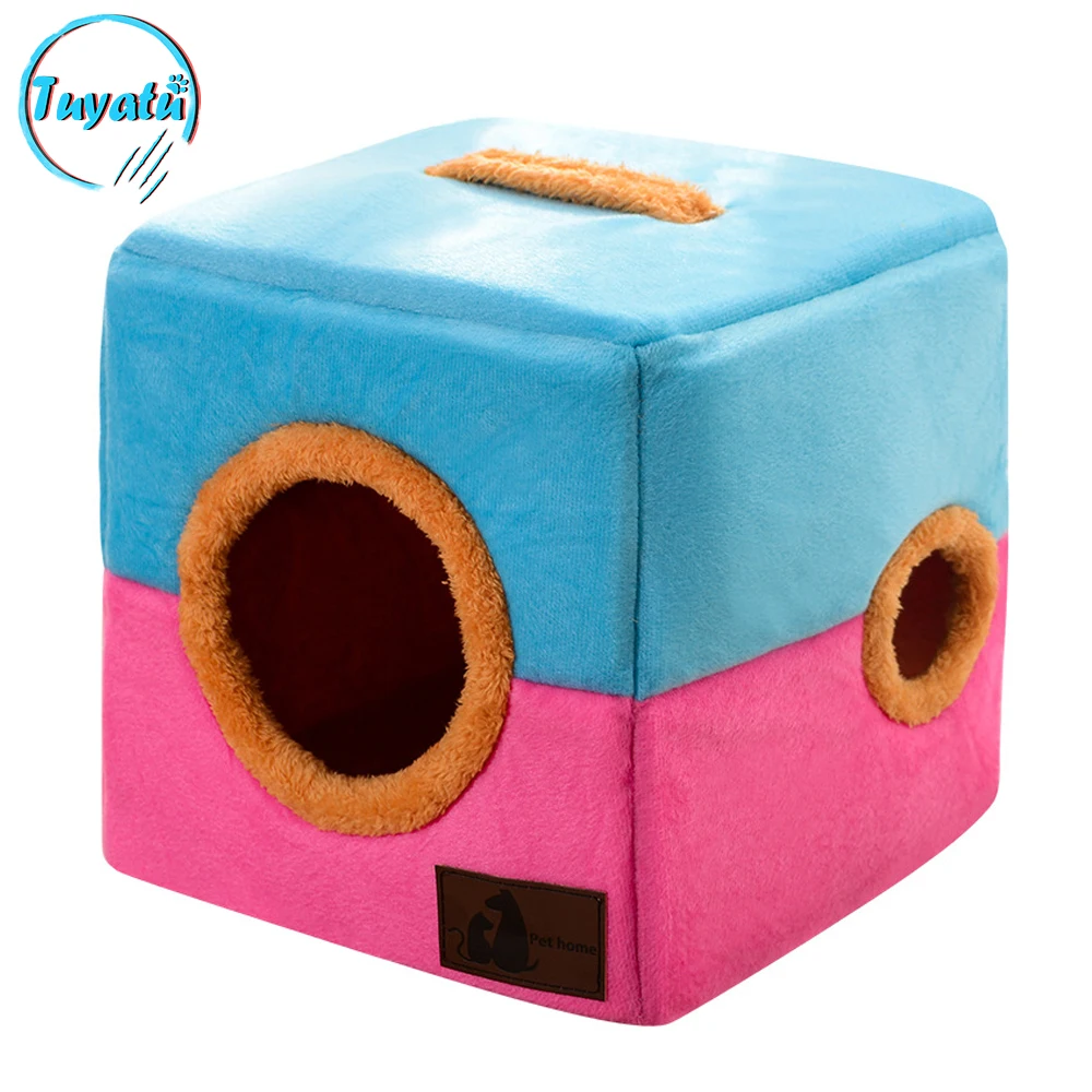 2 Holes Cat Bed Cave for Cats House Winter Warm Pet Cat Beds Caves Cotton Canvas Puppy Pet Cat Bed House Cave Accessories
2 Holes Cat Bed Cave for Cats House Winter Warm Pet Cat Beds Caves Cotton Canvas Puppy Pet Cat Bed House Cave Accessories
