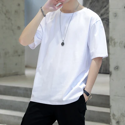 New summer short-sleeved t-shirt men's trendy men's clothing on the wild 2694
New summer short-sleeved t-shirt men's trendy men's clothing on the wild 2694