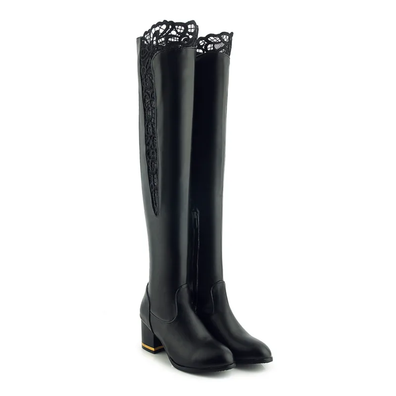Over The Knee Women Long Boots Sexy Women's Boots Square Heel Zip Female Shoes On Heels Hollow Out Fashion Designer Elegance
Over The Knee Women Long Boots Sexy Women's Boots Square Heel Zip Female Shoes On Heels Hollow Out Fashion Designer Elegance