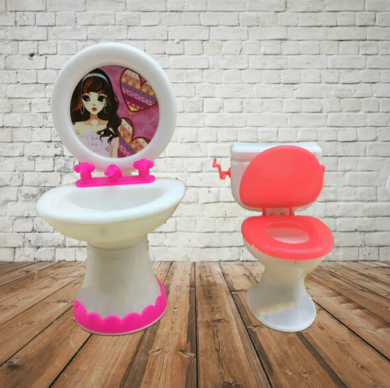 New Dollhouse Furniture Vintage Bathroom Modeling Toilet Paper Doll House Miniature Baby Pretend Toys Dolls Accessories
New Dollhouse Furniture Vintage Bathroom Modeling Toilet Paper Doll House Miniature Baby Pretend Toys Dolls Accessories