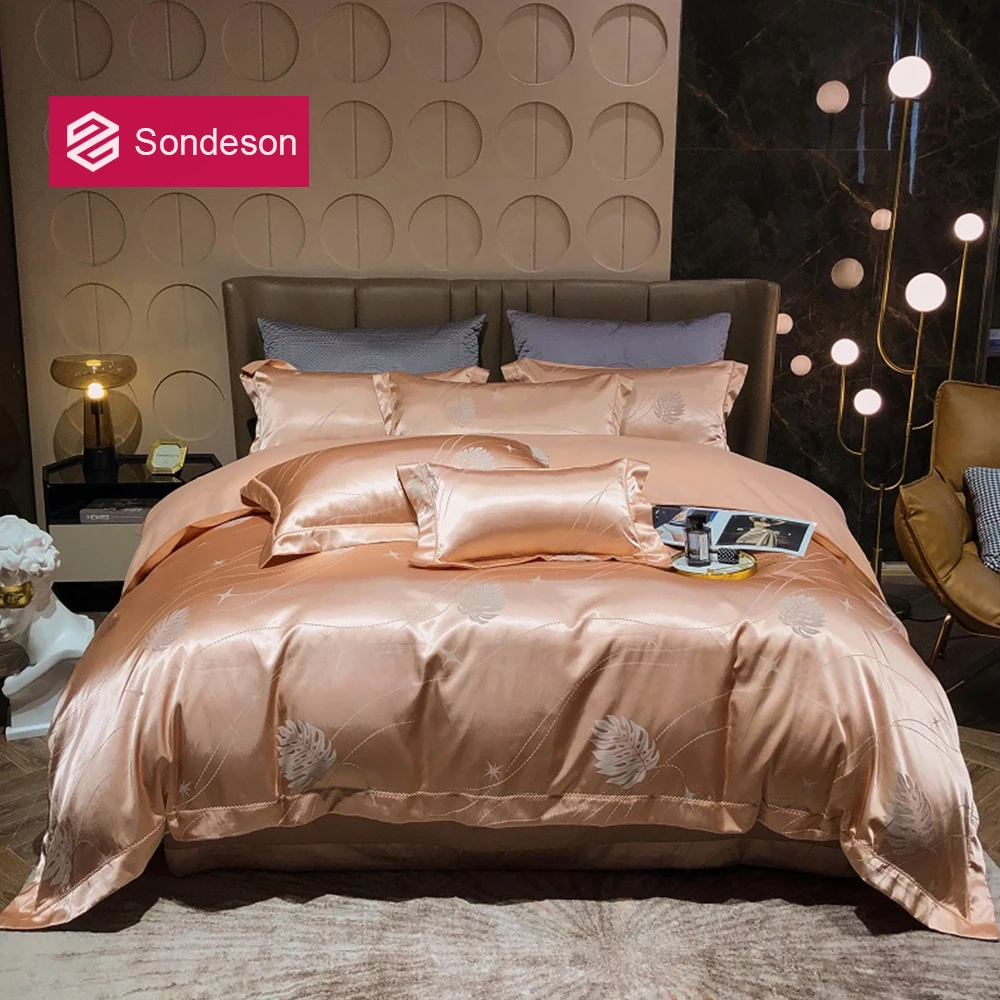 Sondeson Women Luxury Jacquard Bedding Set Euro Bed Linen Set Pillowcase Bed Sheet Double Queen Duvet Cover Decor Home Bed Set
Sondeson Women Luxury Jacquard Bedding Set Euro Bed Linen Set Pillowcase Bed Sheet Double Queen Duvet Cover Decor Home Bed Set