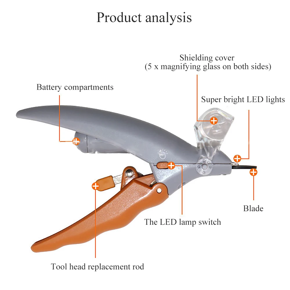 Pet Nail Toe Claw Clippers Dog Cat Nail Clipper Scissors Prevent injury Scissor LED Light Nail Trimmer Grooming Tool
Pet Nail Toe Claw Clippers Dog Cat Nail Clipper Scissors Prevent injury Scissor LED Light Nail Trimmer Grooming Tool