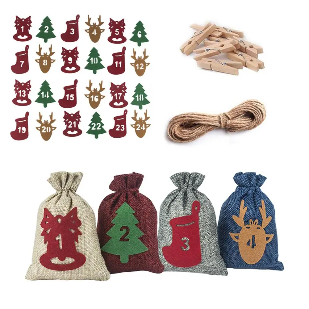 Calendar Bags Christmas Candy Burlap Bags 24 Pcs Countdown Gift Bags For New Year Parties Christmas Decor Kids Favor Supplies F
Calendar Bags Christmas Candy Burlap Bags 24 Pcs Countdown Gift Bags For New Year Parties Christmas Decor Kids Favor Supplies F
