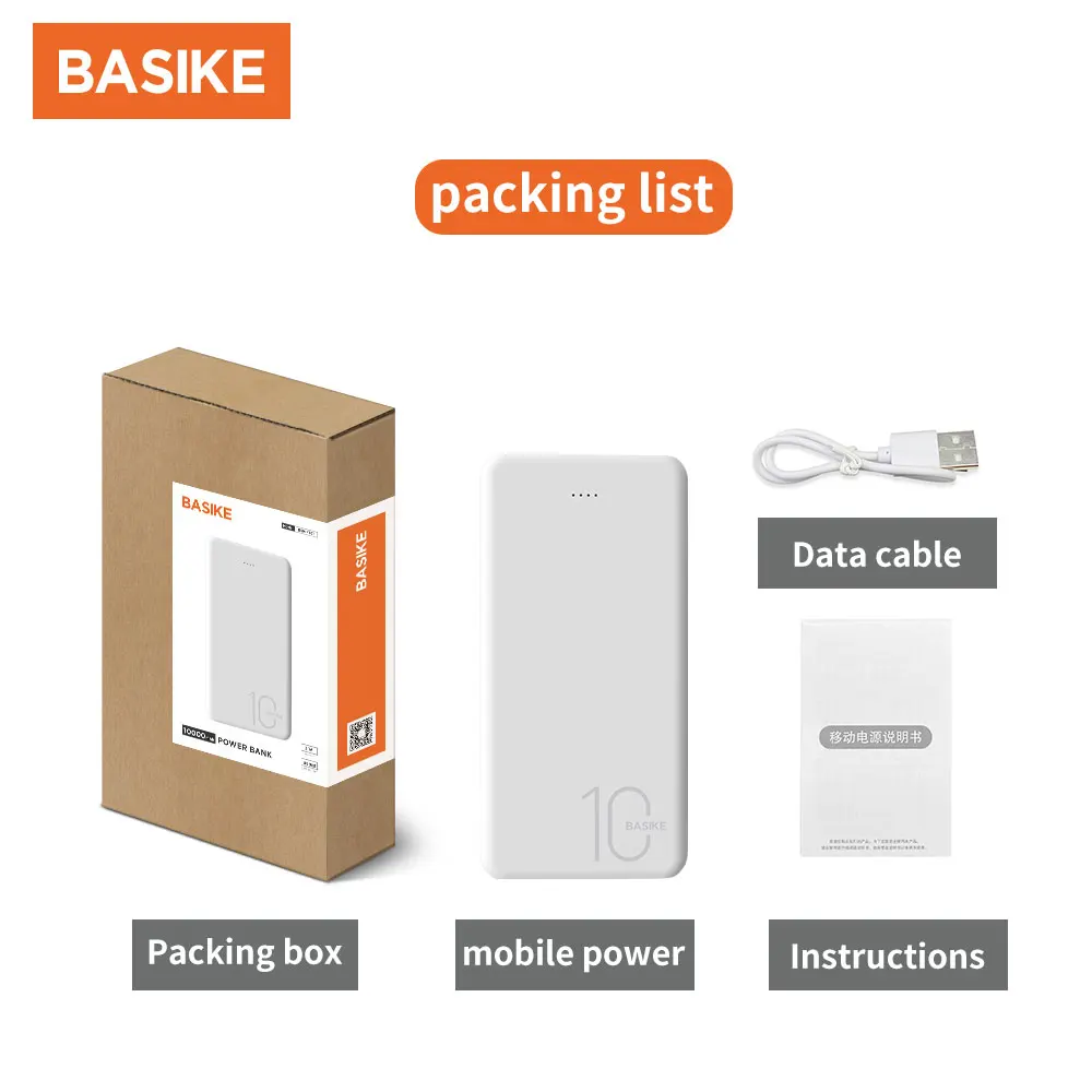 BASIKE Power Bank Mini LED Dual USB 10000 mAh Fast Charging For iphone Xiaomi mi External Battery Portable Charger Power Bank
BASIKE Power Bank Mini LED Dual USB 10000 mAh Fast Charging For iphone Xiaomi mi External Battery Portable Charger Power Bank